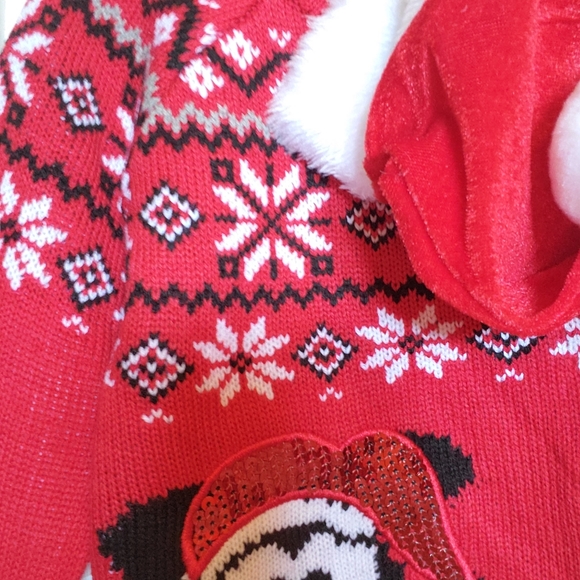 2pc set Christmas sweater + hat - Picture 5 of 7